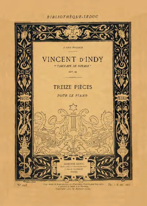First page of Tableaux de voyage