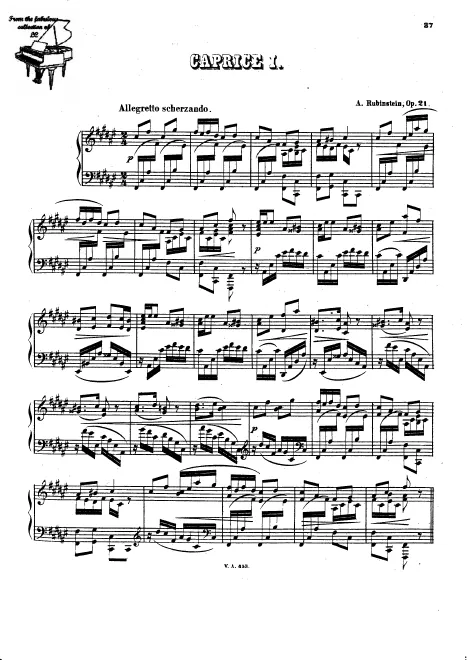 First page of 3 Caprices