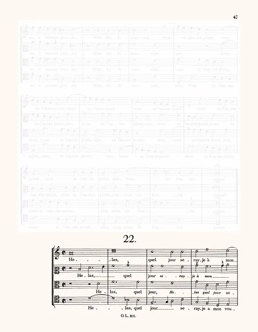 First page of Helas quel jour
