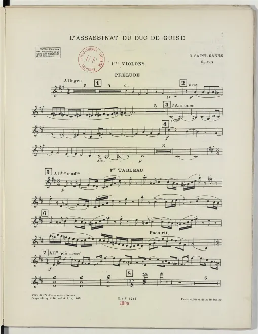 First page of L’Assassinat du duc de Guise
