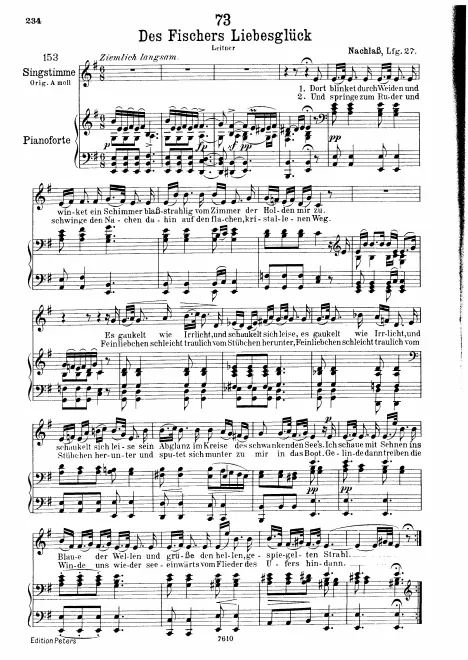 First page of Des Fischers Liebesglück