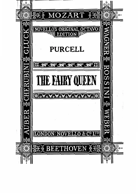 First page of The Fairy Queen