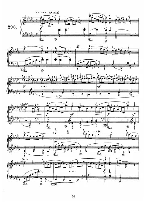 First page of Keyboard Sonata in B-flat minor