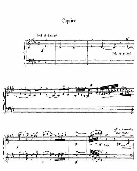 First page of Caprice