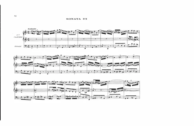 First page of Organ Sonata No.3