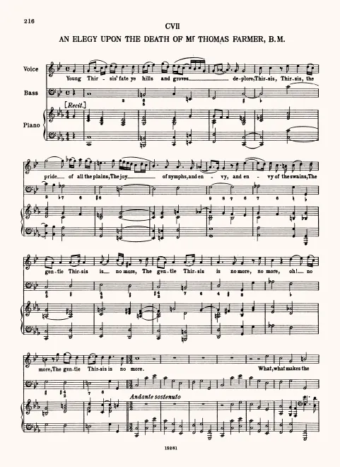 First page of Young Thyrsis' Fate
