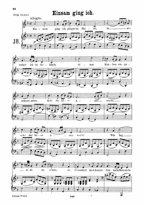 First page of Dans un bois solitaire