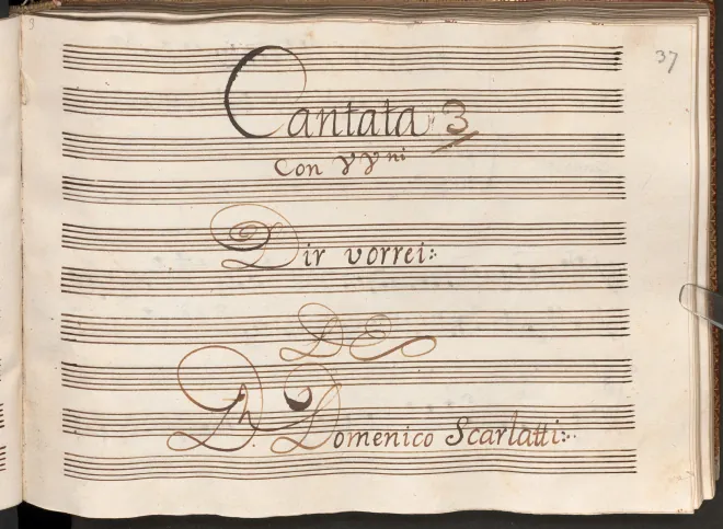 First page of Dir vorrei ah m'arrossisco