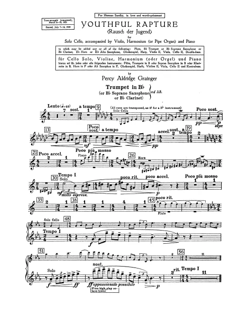 Trumpet (or Soprano Saxophone or Clarinet) (B♭)