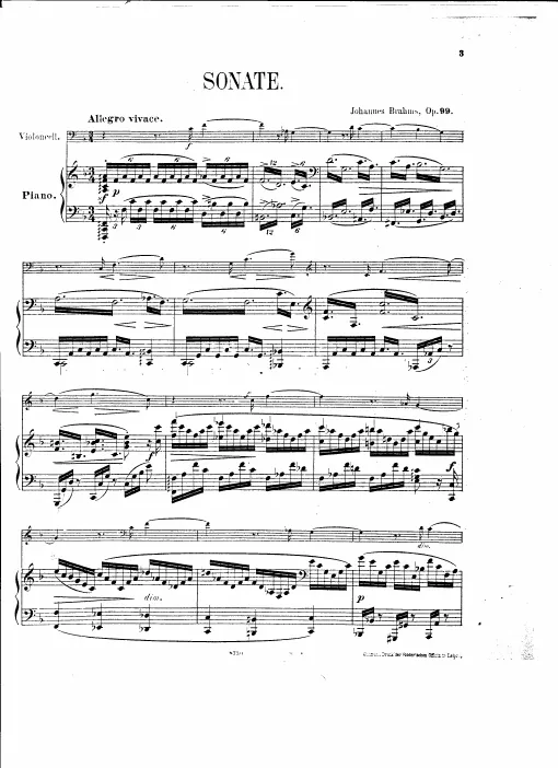 First page of Cello Sonata No.2