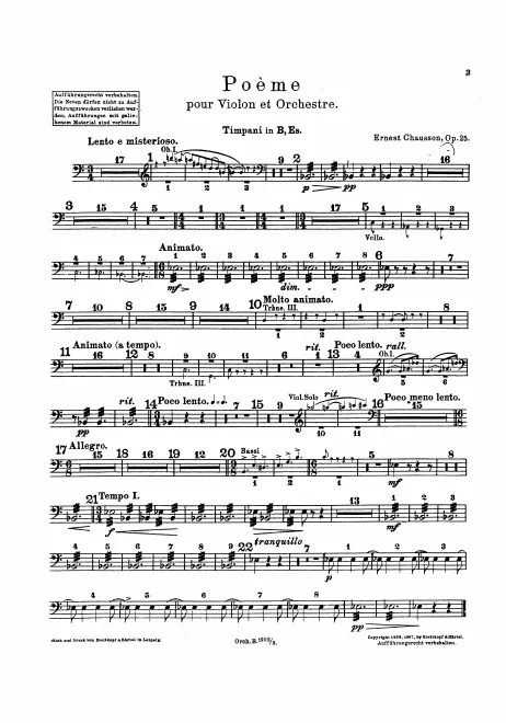 First page of Poème