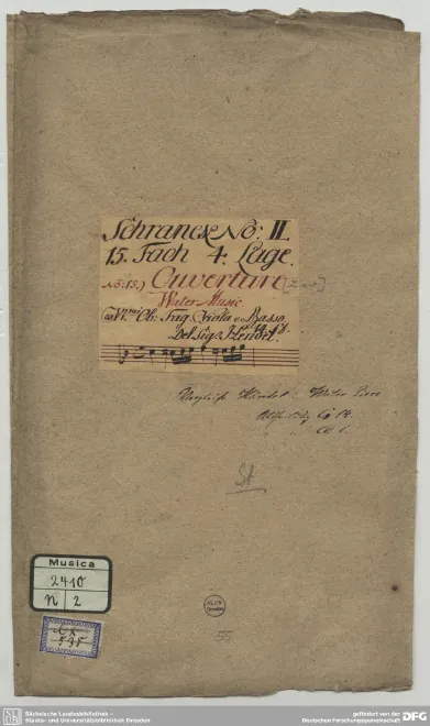 First page of Water Music Suite No.1
