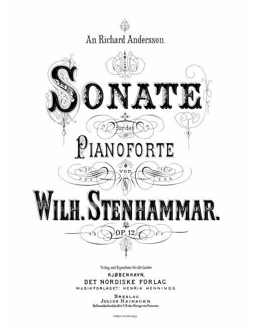 First page of Piano Sonata in A-flat major