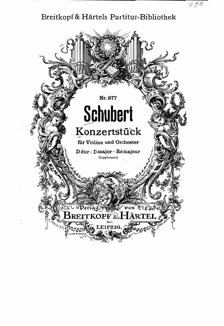First page of Konzertstück for Violin and Orchestra