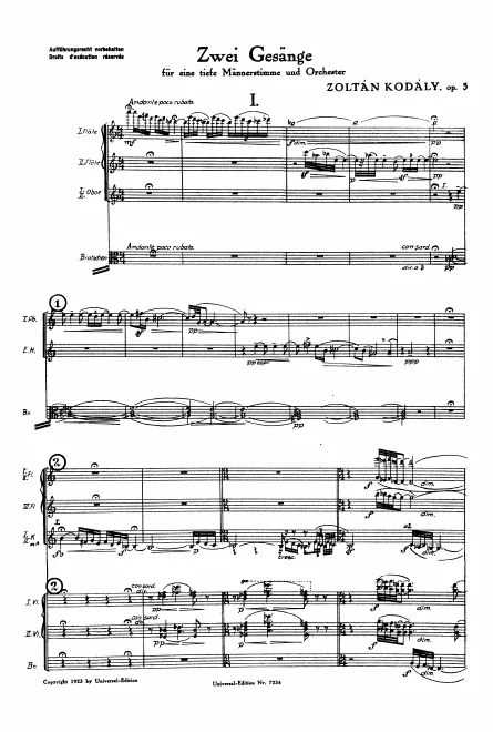 First page of 2 Songs