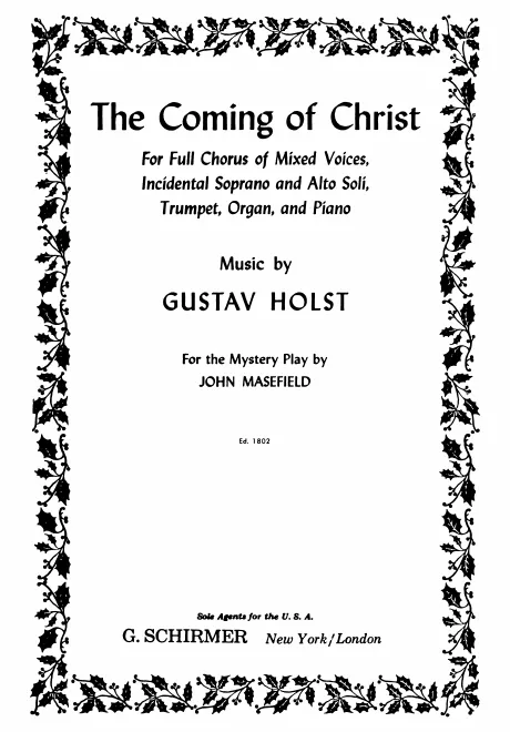 First page of The Coming of Christ