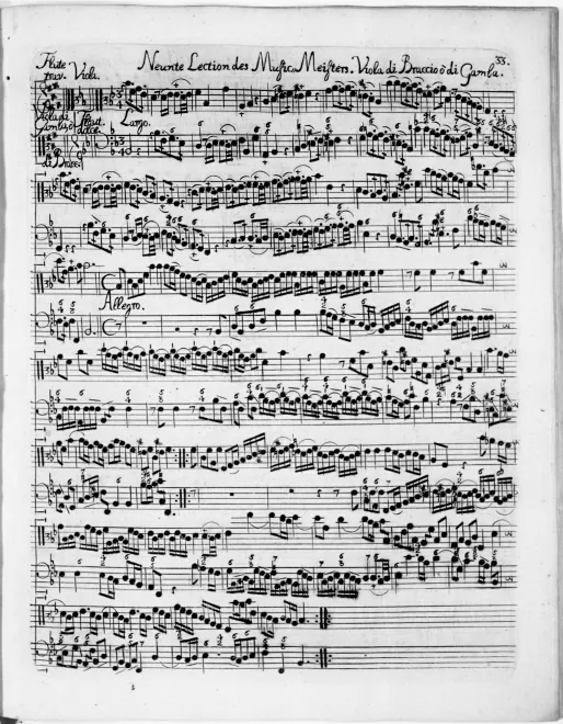 First page of Sonata in Canon
