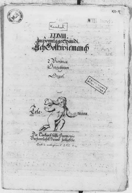 First page of Ach Gott, wie manches Herzeleid