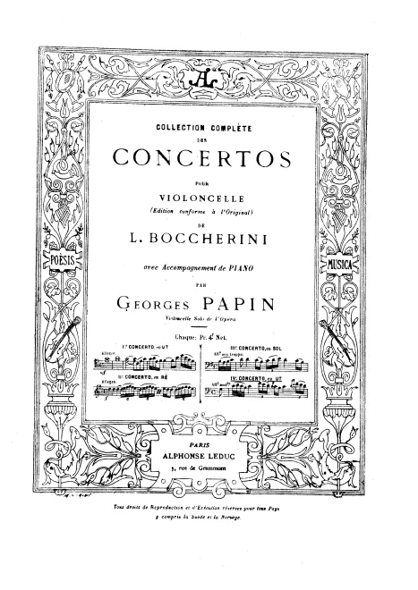 First page of Cello Concerto No.8 in C major
