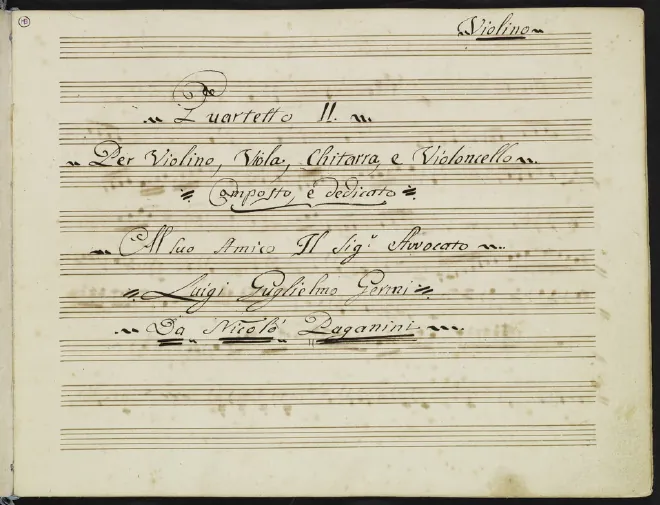 First page of Guitar Quartet No.11