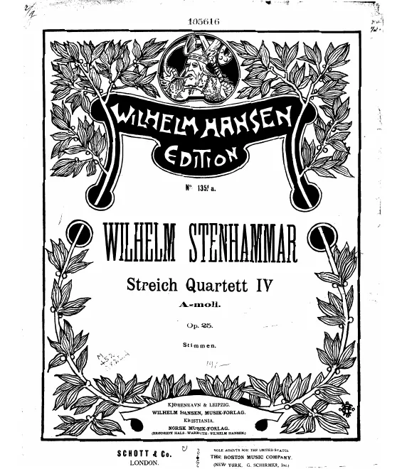 First page of String Quartet No.4