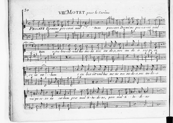 First page of Peccavi Domine