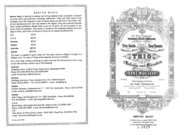 First page of Trio facile