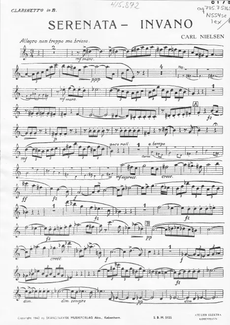 First page of Serenata in vano