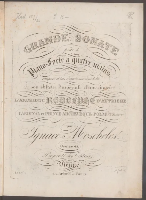 First page of Grande Sonate