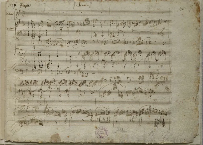 First page of Violin Sonata