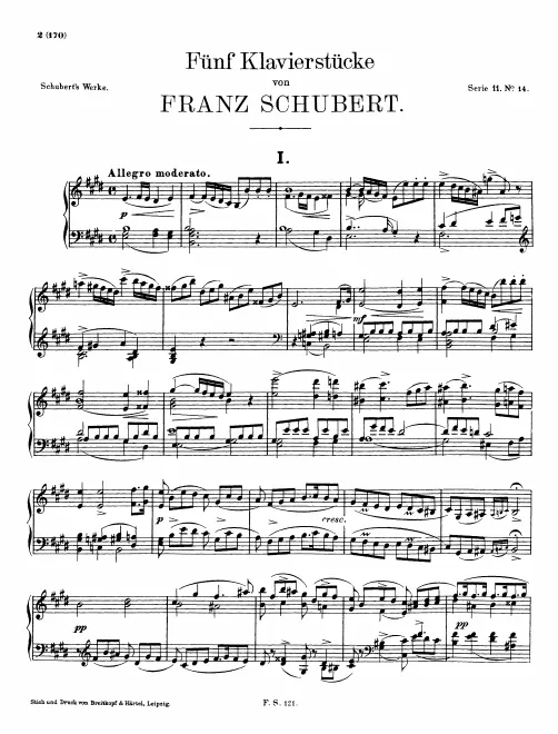 First page of Piano Sonata in E major