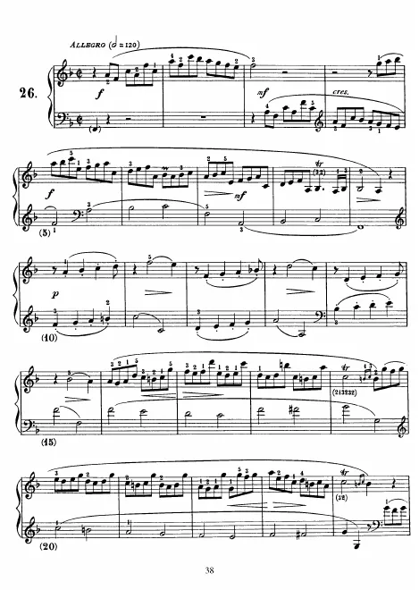 First page of Keyboard Sonata in F major