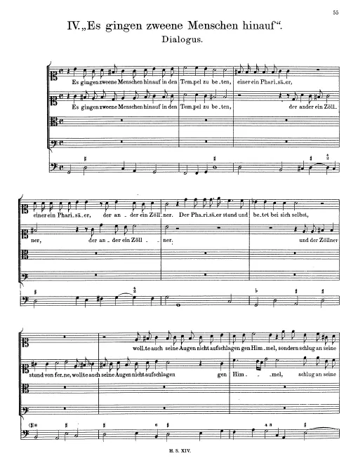 First page of Es gingen zweene Menschen hinauf
