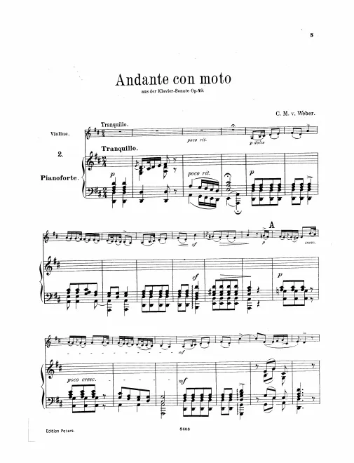 First page of Piano Sonata No.3