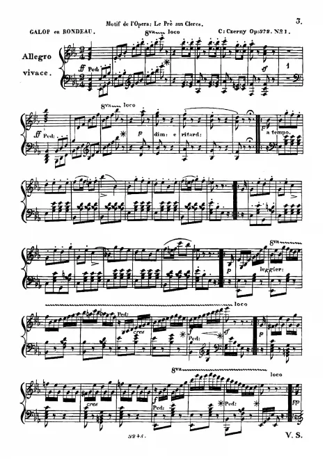 First page of 6 Galops en forme de Rondeaux