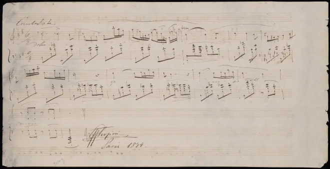 First page of Cantabile in B-flat major