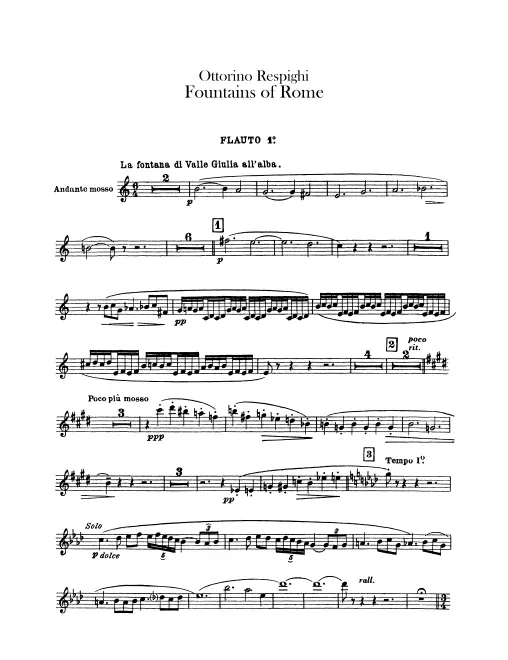 First page of Le Fontane di Roma