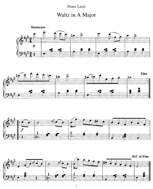 First page of 2 Waltzes