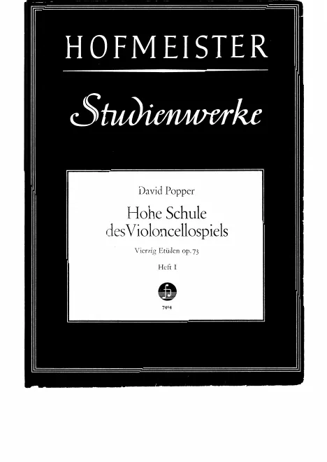 First page of Hohe Schule des Violoncello-Spiels