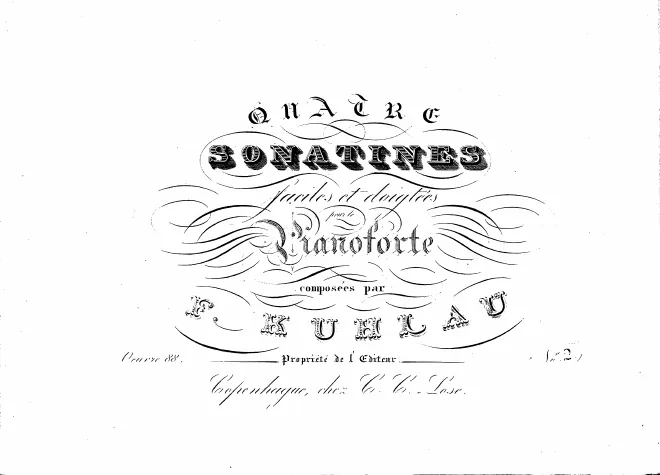 First page of Piano Sonatina in G major