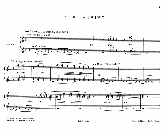 First page of La boîte à joujoux