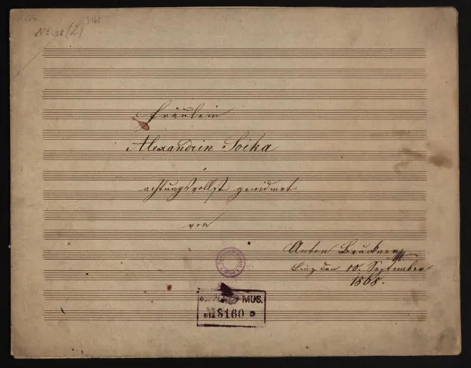 First page of Fantasie in G major