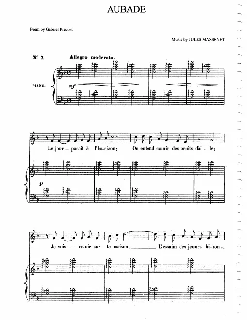 First page of Aubade