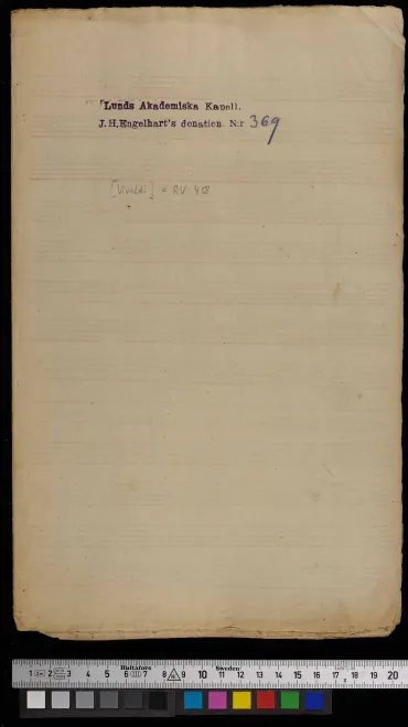 First page of Oboe Concerto in F major
