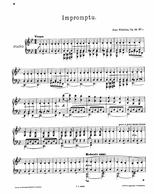 First page of 10 Pieces for Piano