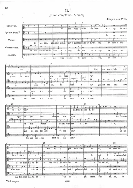 First page of Je me complains