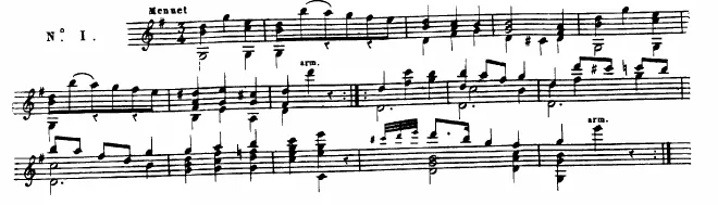 First page of 6 petites pieces très faciles