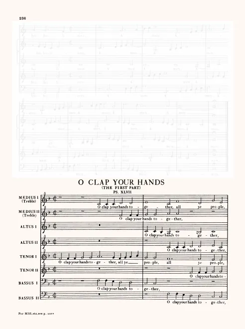 First page of O Clap Your Hands