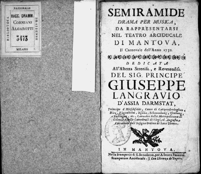 First page of Semiramide