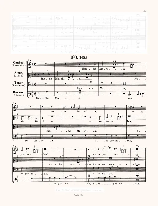 First page of Sancta Maria ora pro nobis